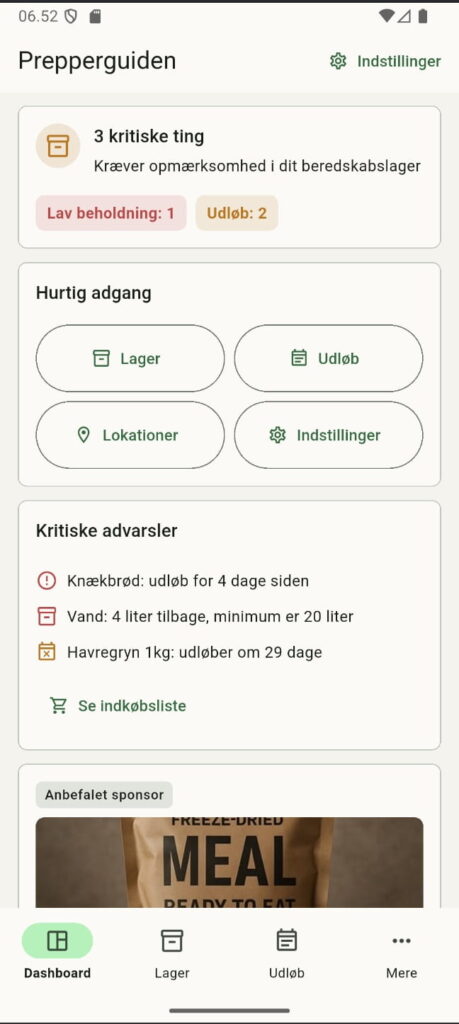 Prepperguiden app